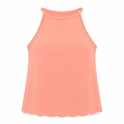 Womens UK Size 12 New Look Orange Basic T-Shirt