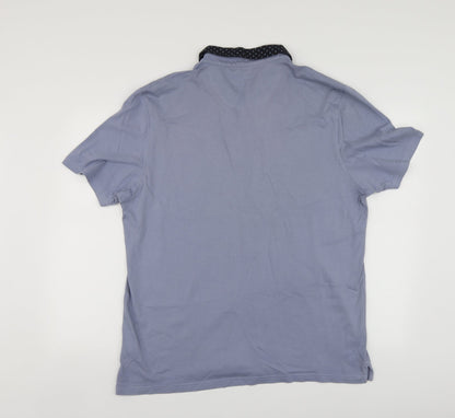 M7S Mens Purple  Cotton  Polo Size XL Collared