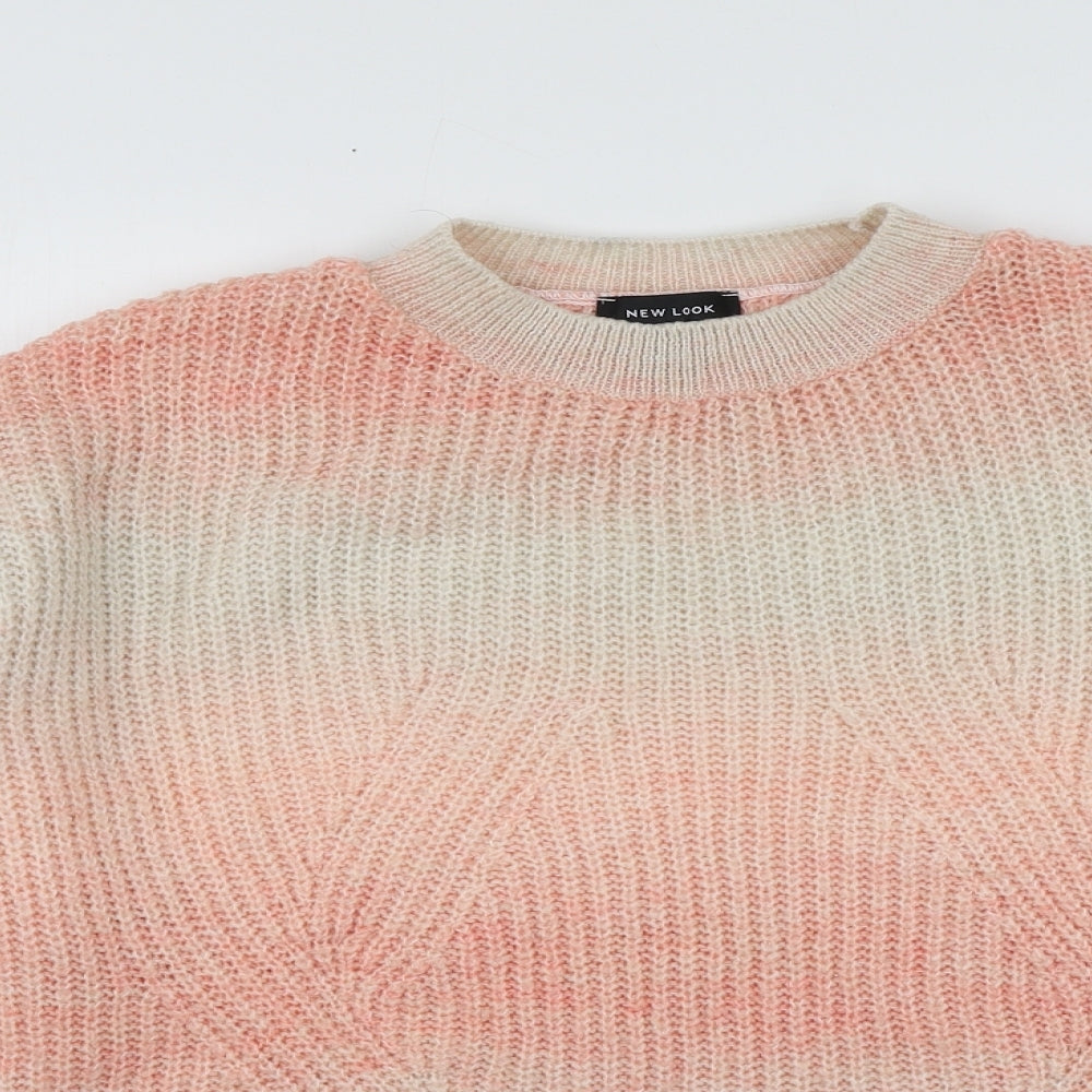 Womens UK Size S New Look Pink Pullover Jumper
