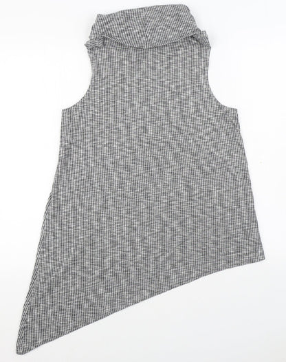 New Look Womens Grey  Viscose Pullover Sweatshirt Size 12  Pullover