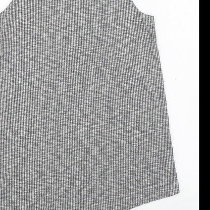 New Look Womens Grey  Viscose Pullover Sweatshirt Size 12  Pullover