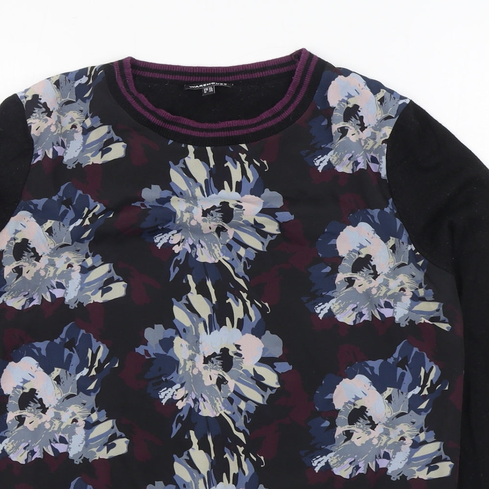 Womens UK Size 12 Warehouse Black Pullover Jumper