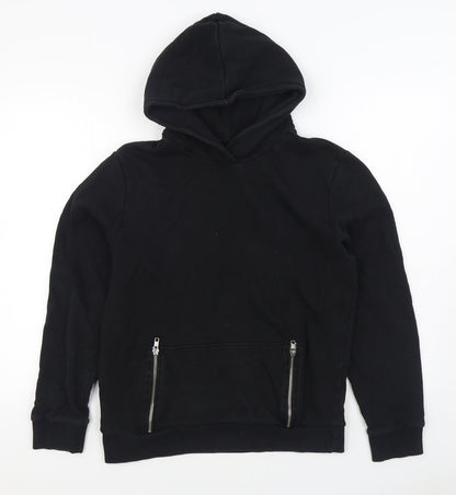 1971 Womens Black  Cotton Pullover Hoodie Size M  Pullover