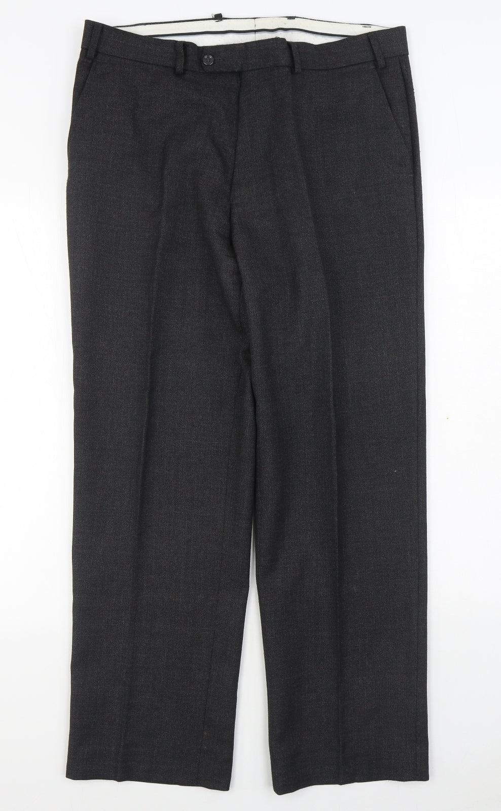 Skopes Womens Grey  Polyester Trousers  Size 34 in L28 in Regular Zip