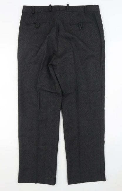 Skopes Womens Grey  Polyester Trousers  Size 34 in L28 in Regular Zip