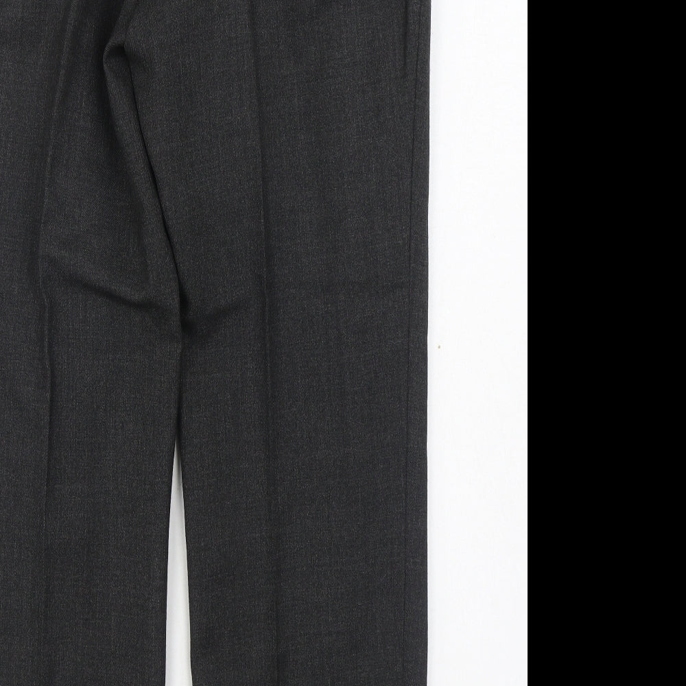 Skopes Womens Grey  Polyester Trousers  Size 34 in L28 in Regular Zip
