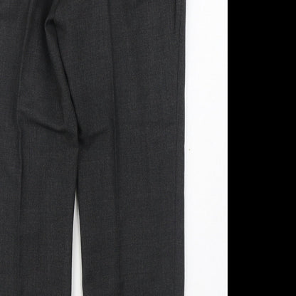 Skopes Womens Grey  Polyester Trousers  Size 34 in L28 in Regular Zip
