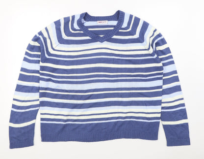 Womens UK Size L Bonmarché Blue Pullover Jumper