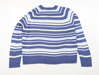 Womens UK Size L Bonmarché Blue Pullover Jumper