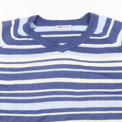 Womens UK Size L Bonmarché Blue Pullover Jumper