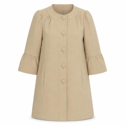 Womens UK Size 14 Wardrobe Beige Overcoat