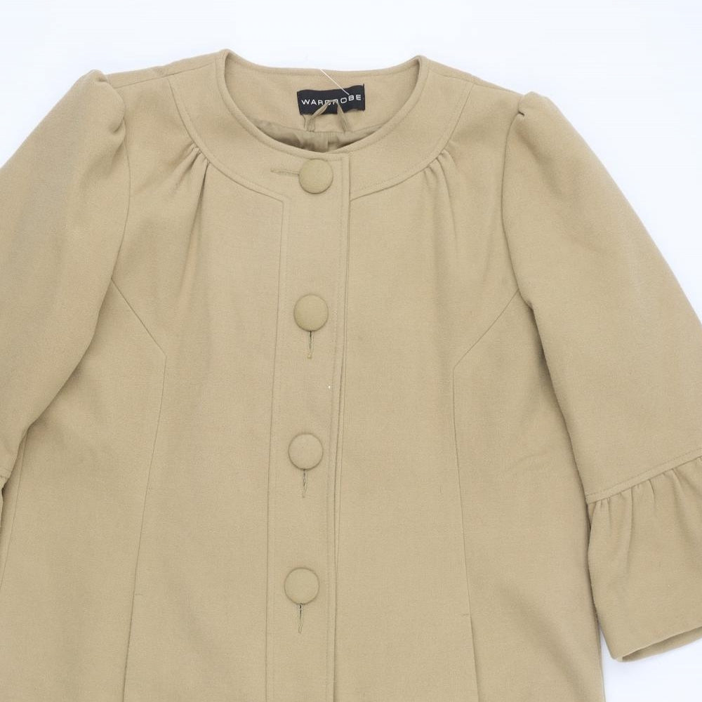 Womens UK Size 14 Wardrobe Beige Overcoat