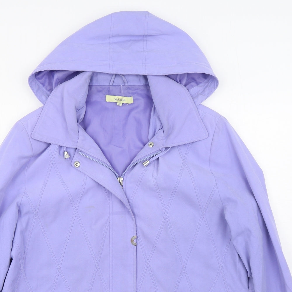 Classics Womens Purple   Jacket  Size 14  Zip