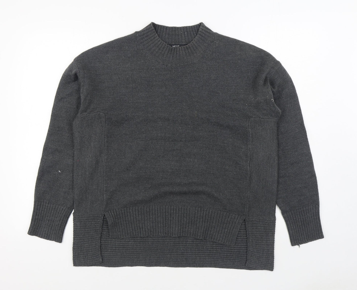 NEXT Mens Grey Round Neck  Acrylic Pullover Jumper Size M