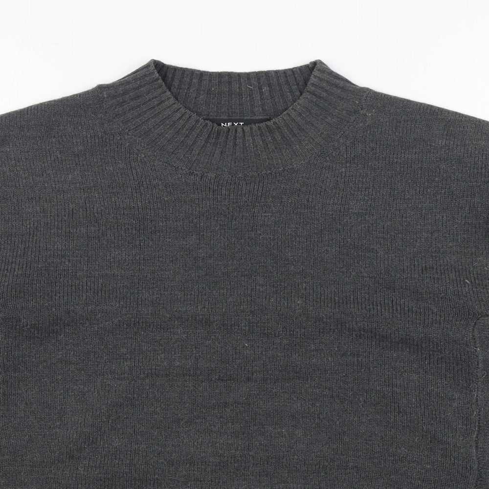 NEXT Mens Grey Round Neck  Acrylic Pullover Jumper Size M