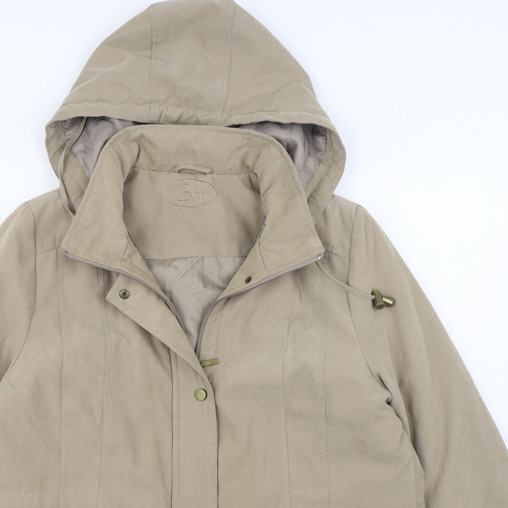 BM Womens Beige   Jacket  Size M  Zip