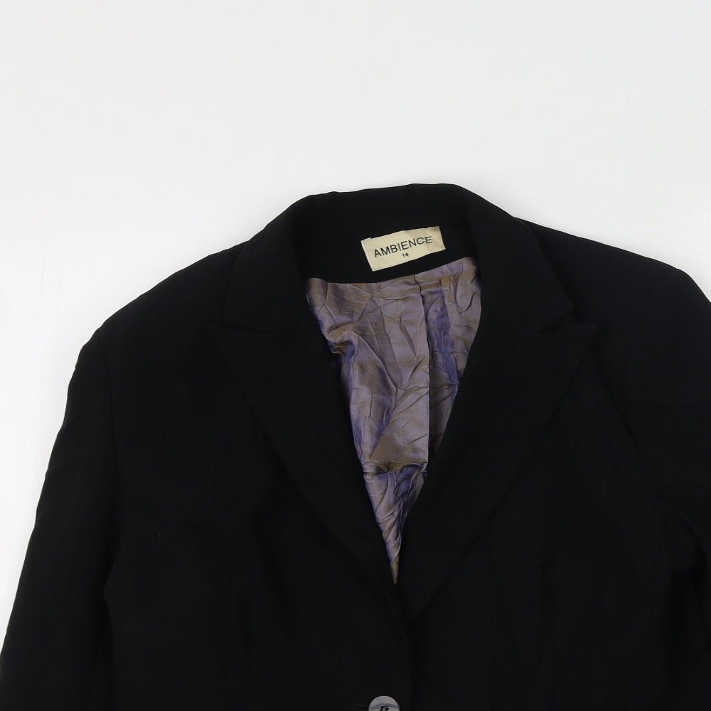 Womens UK Size 14 Ambience Black Jacket