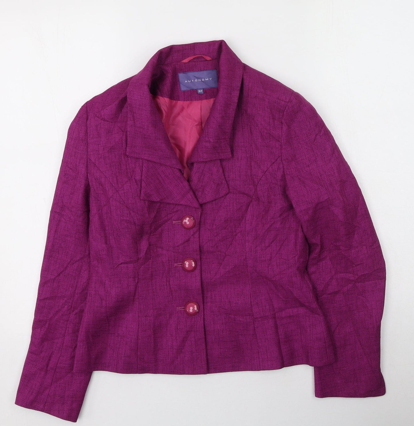 Autonomy Womens Purple   Jacket  Size 8