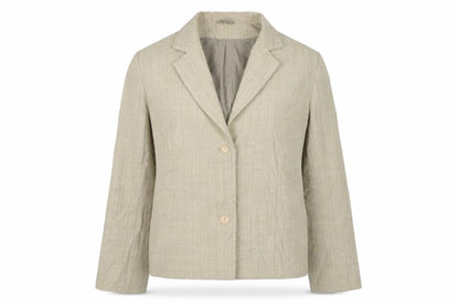 Preworn Womens Beige Striped  Jacket  Size 14