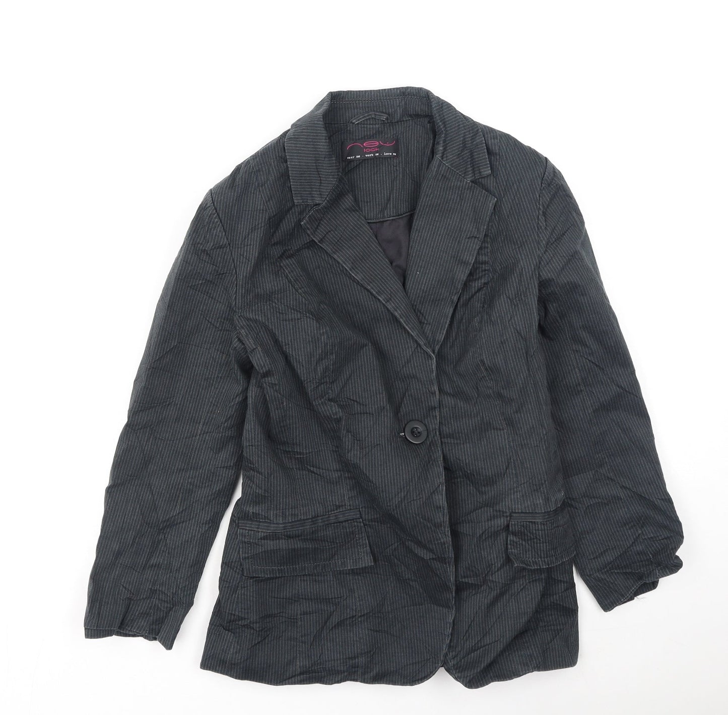 Womens UK Size 10 New Look Grey Jacket