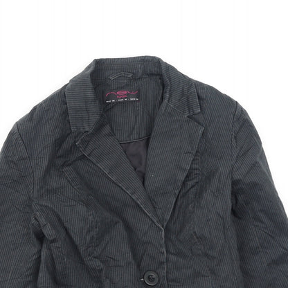 Womens UK Size 10 New Look Grey Jacket