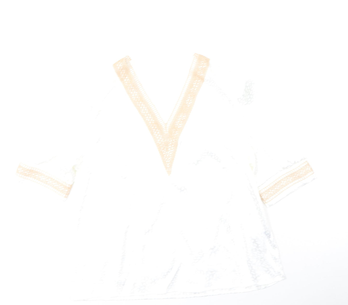 SheIn Womens Multicoloured  Polyester Basic Blouse Size L V-Neck