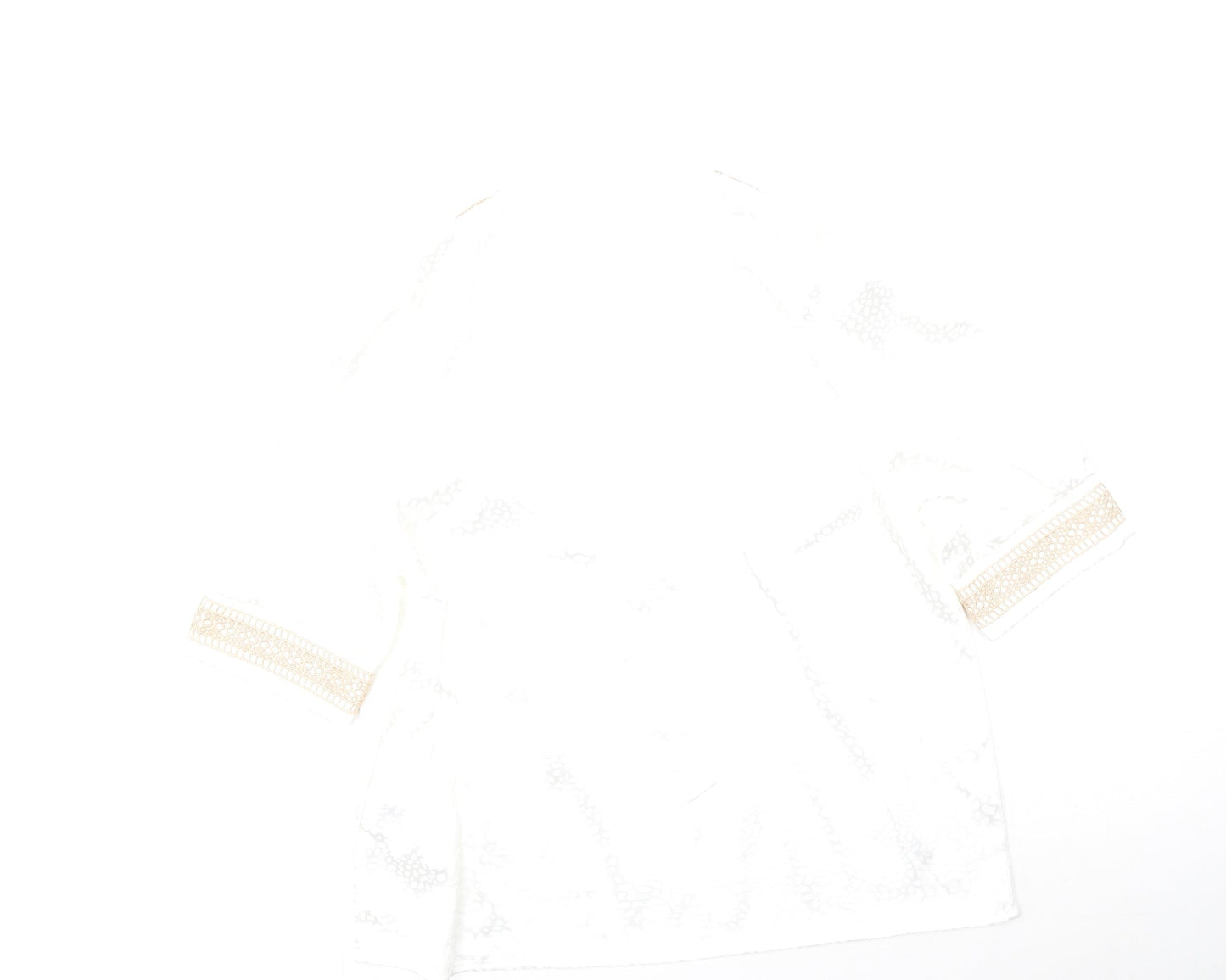 SheIn Womens Multicoloured  Polyester Basic Blouse Size L V-Neck