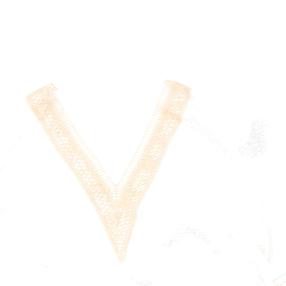 SheIn Womens Multicoloured  Polyester Basic Blouse Size L V-Neck