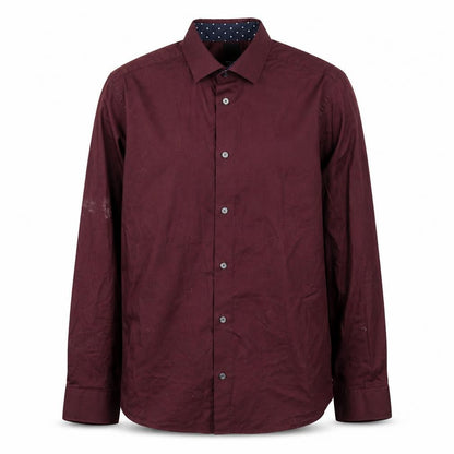Mens UK Size M H&M Purple  Button-Up Long Sleeve Casual Shirt