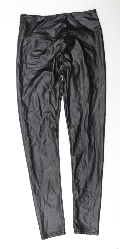 daisie Womens Black  Polyester Jegging Leggings Size L L30 in