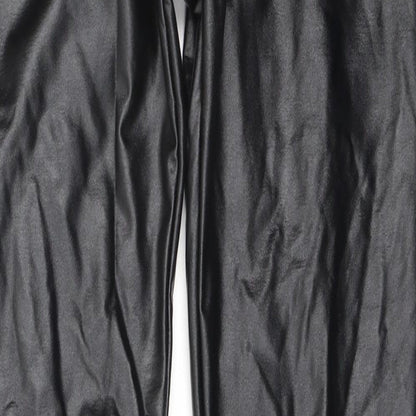 daisie Womens Black  Polyester Jegging Leggings Size L L30 in
