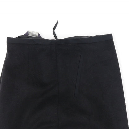 Marks and Spencer Womens Black  Polyester A-Line Skirt Size 8