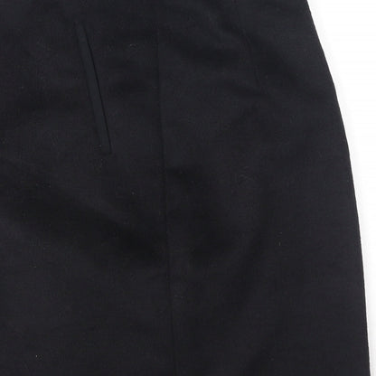 Marks and Spencer Womens Black  Polyester A-Line Skirt Size 8