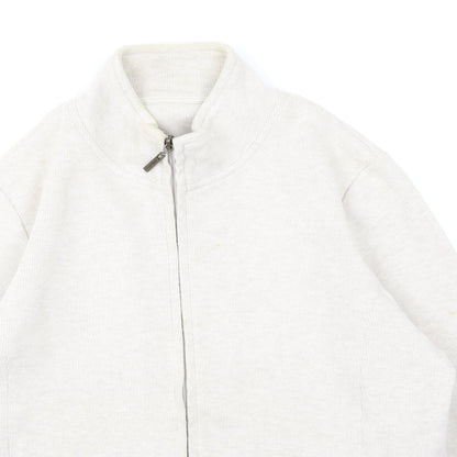 DASH Womens Beige High Neck  Cotton Full Zip Jumper Size 14