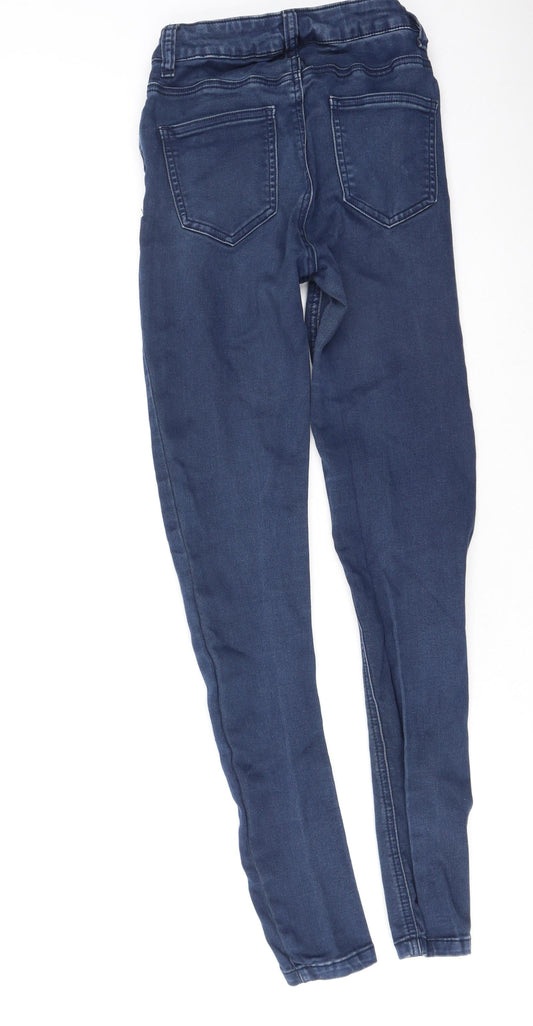 Golddigga Womens Blue  Cotton Skinny Jeans Size 8 L27 in Regular