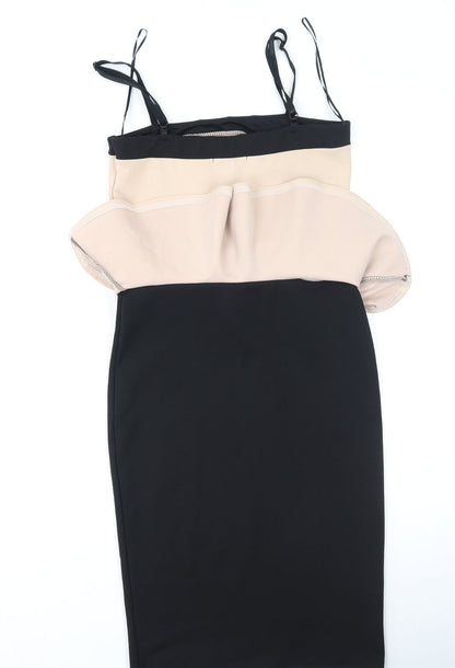 Quiz Womens Multicoloured  Polyester Bodycon  Size 10  Square Neck