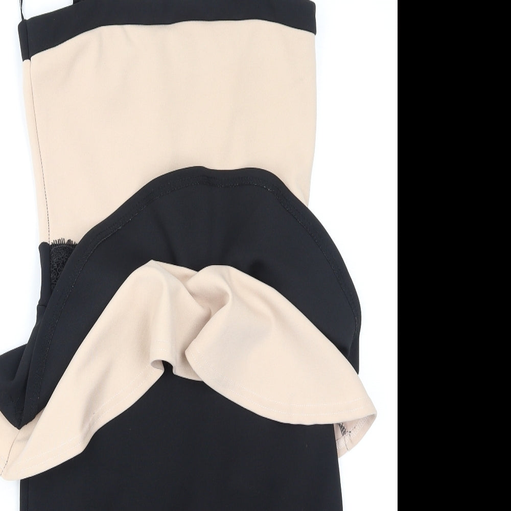 Quiz Womens Multicoloured  Polyester Bodycon  Size 10  Square Neck