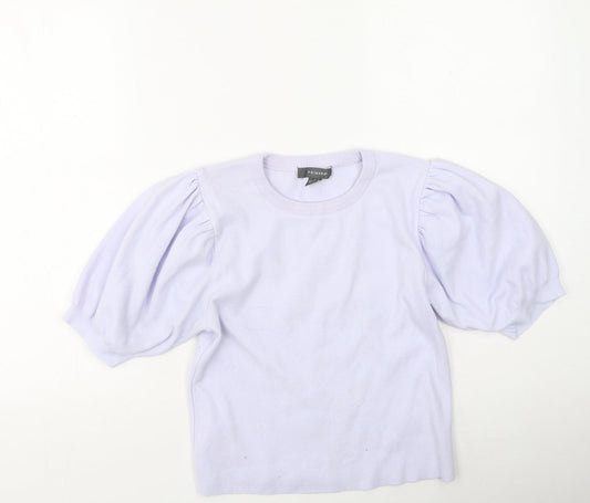 Primark  Womens Purple Round Neck  Viscose Pullover Jumper Size S