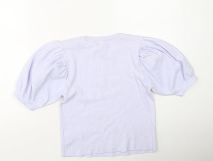 Primark  Womens Purple Round Neck  Viscose Pullover Jumper Size S