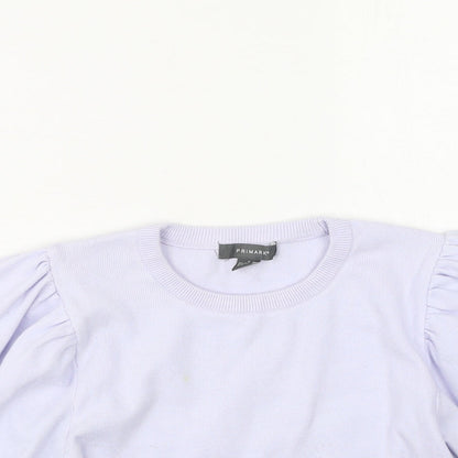 Primark  Womens Purple Round Neck  Viscose Pullover Jumper Size S