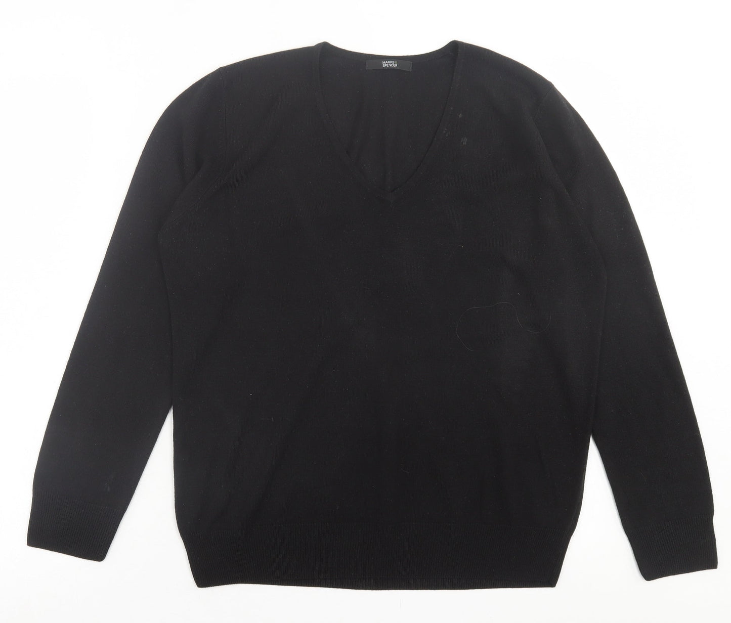 Womens UK Size 12 Marks and Spencer Black Pullover Jumper