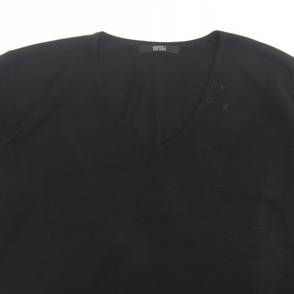 Womens UK Size 12 Marks and Spencer Black Pullover Jumper