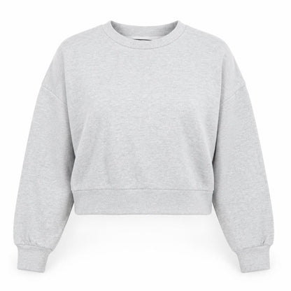 Fluid Womens Grey  Cotton Pullover Sweatshirt Size L  Pullover
