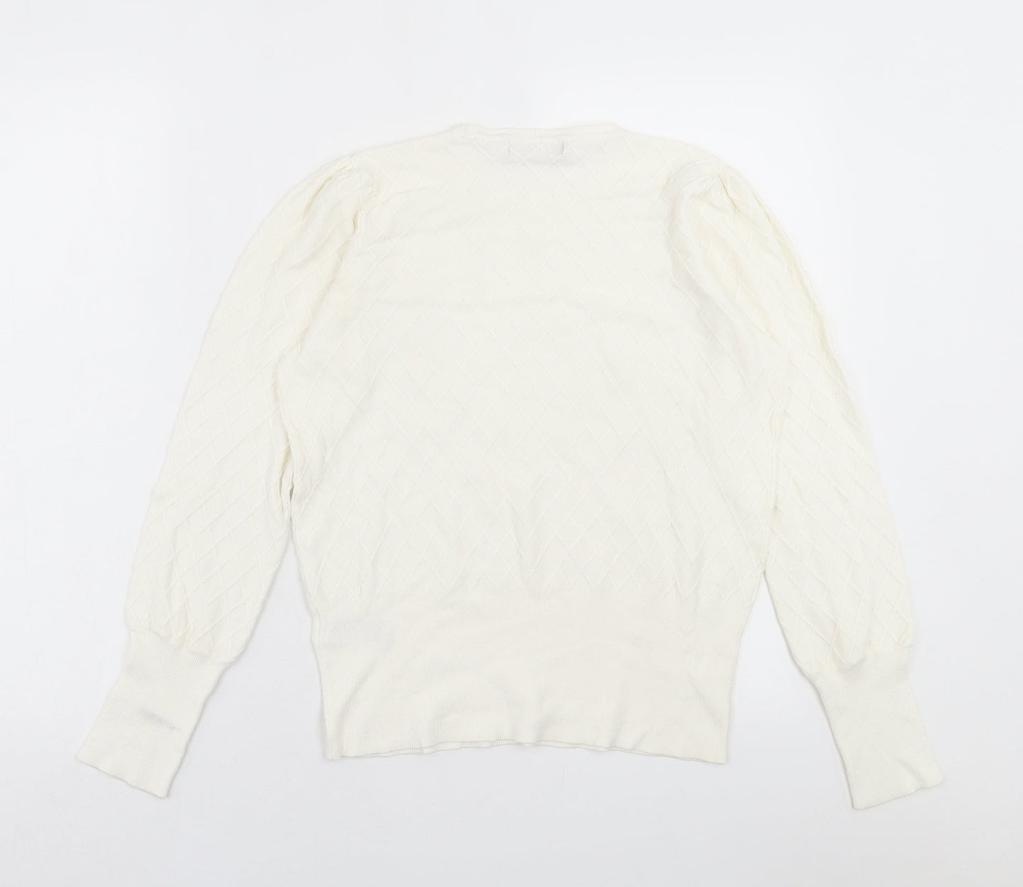 Womens UK Size 12 Marks and Spencer Ivory Pullover Jumper