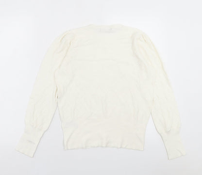 Womens UK Size 12 Marks and Spencer Ivory Pullover Jumper