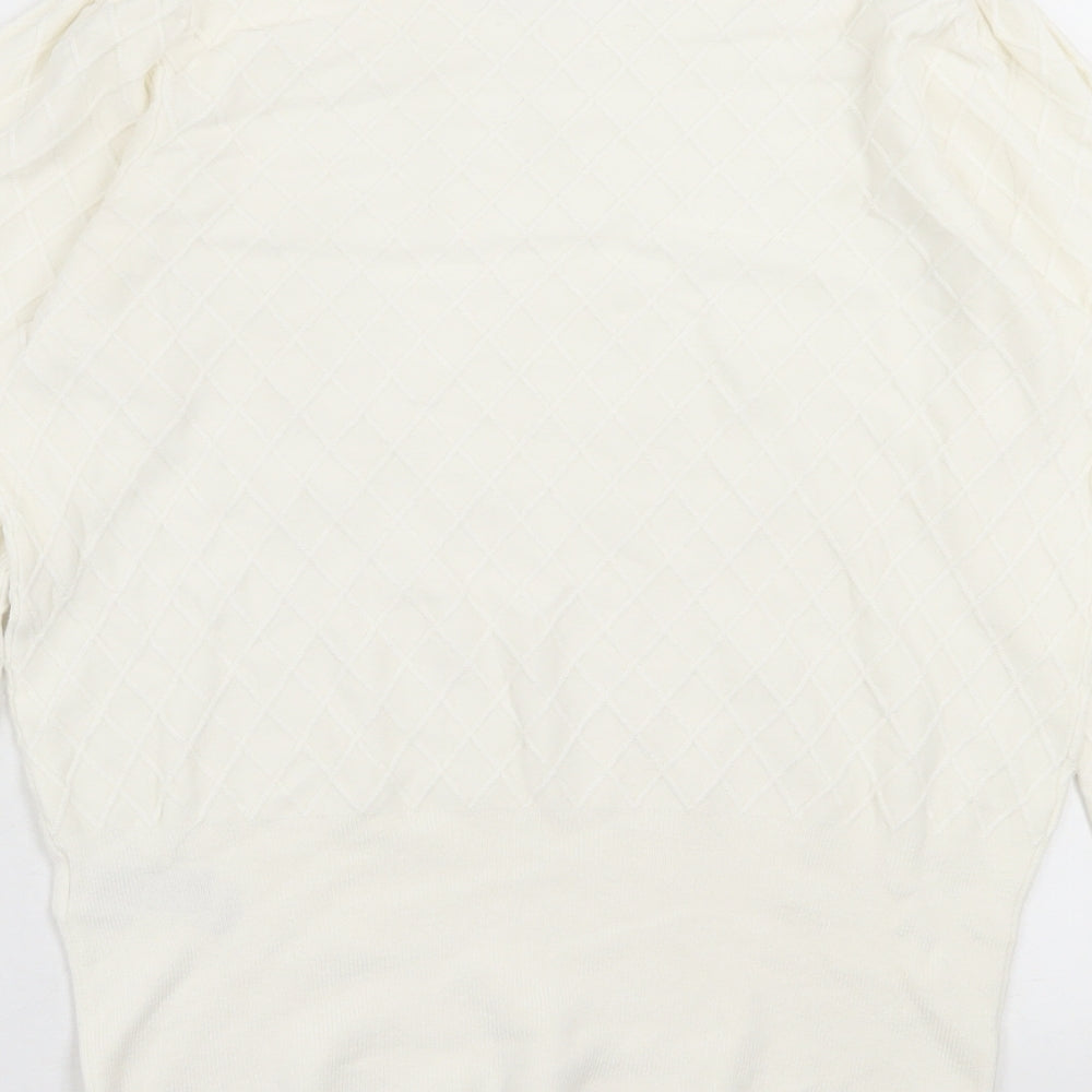 Womens UK Size 12 Marks and Spencer Ivory Pullover Jumper