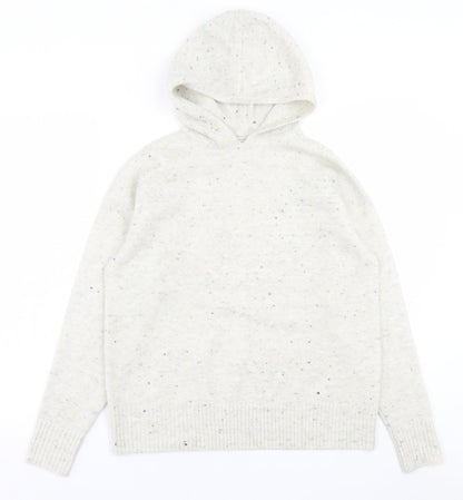 TU Womens Grey  Acrylic Pullover Hoodie Size S  Pullover