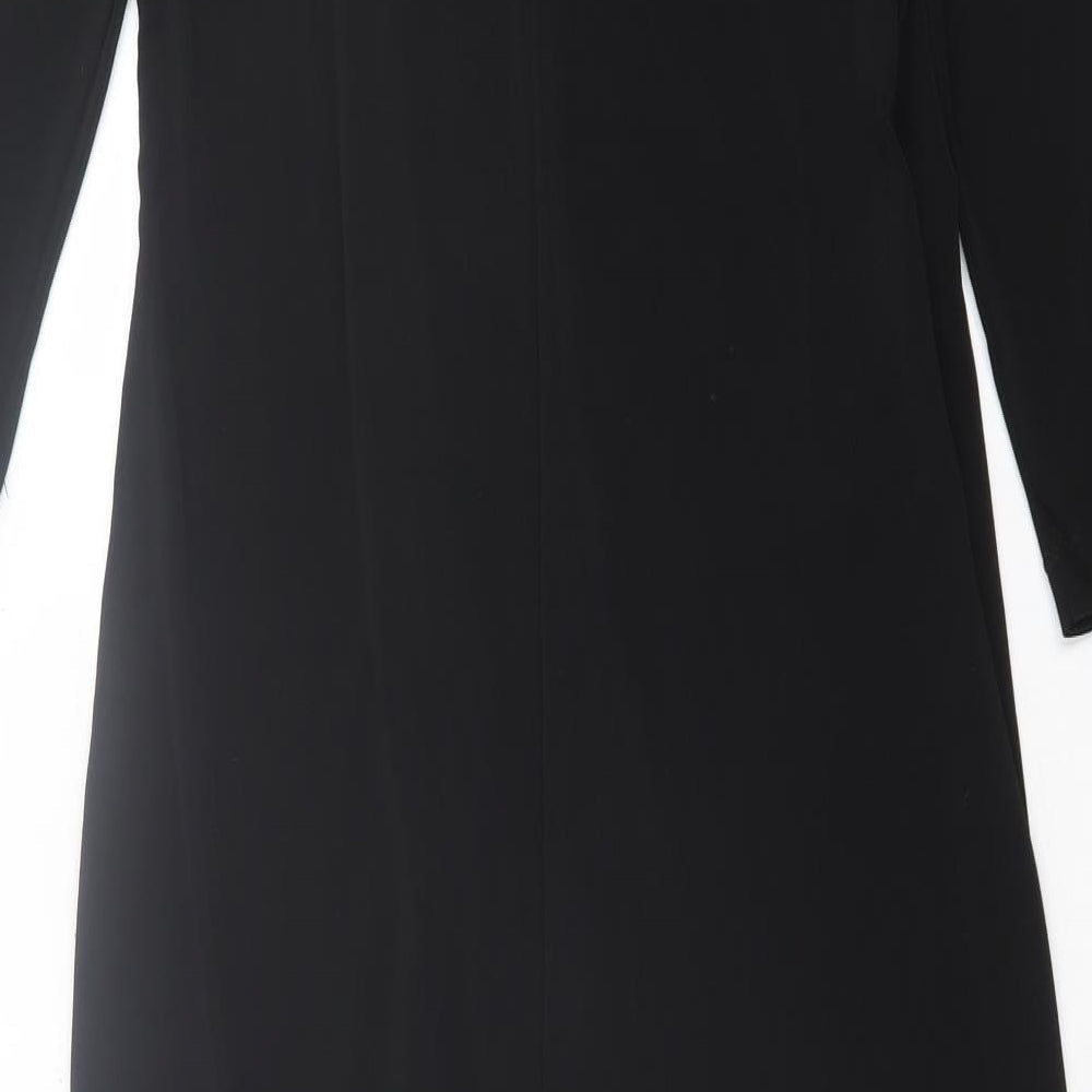 Savoir Womens Black  Polyester A-Line  Size 12  V-Neck Pullover
