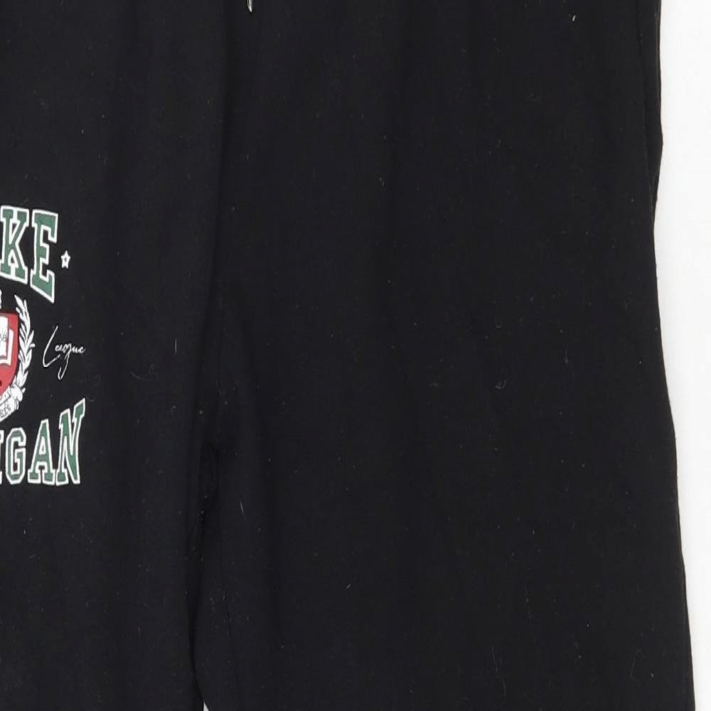 Womens UK Size M Pep&Co Regular Fit Jogger Black Trousers