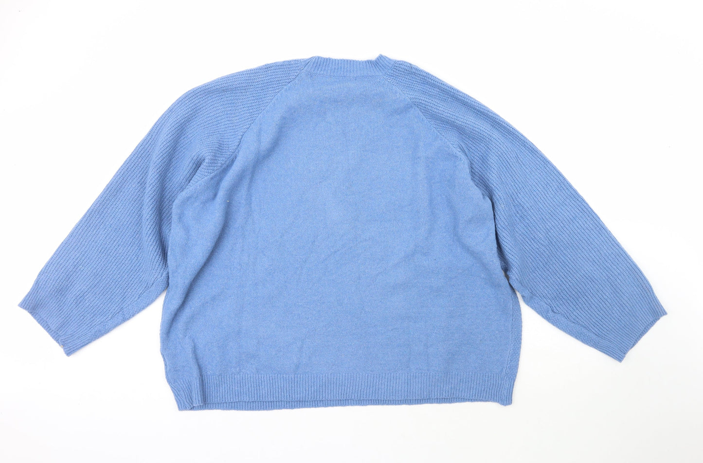 Womens UK Size M Dazy Blue Pullover Jumper